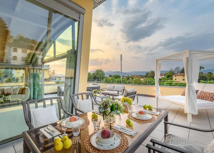 アパート Luce Terrace Panoramic Loft With Elevator, Park In