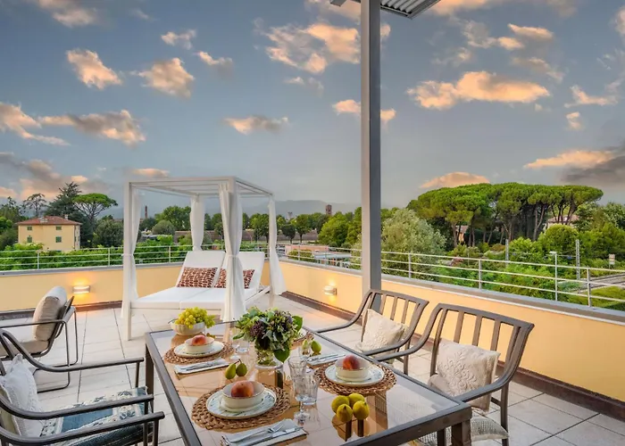 アパート Luce Terrace Panoramic Loft With Elevator, Park In